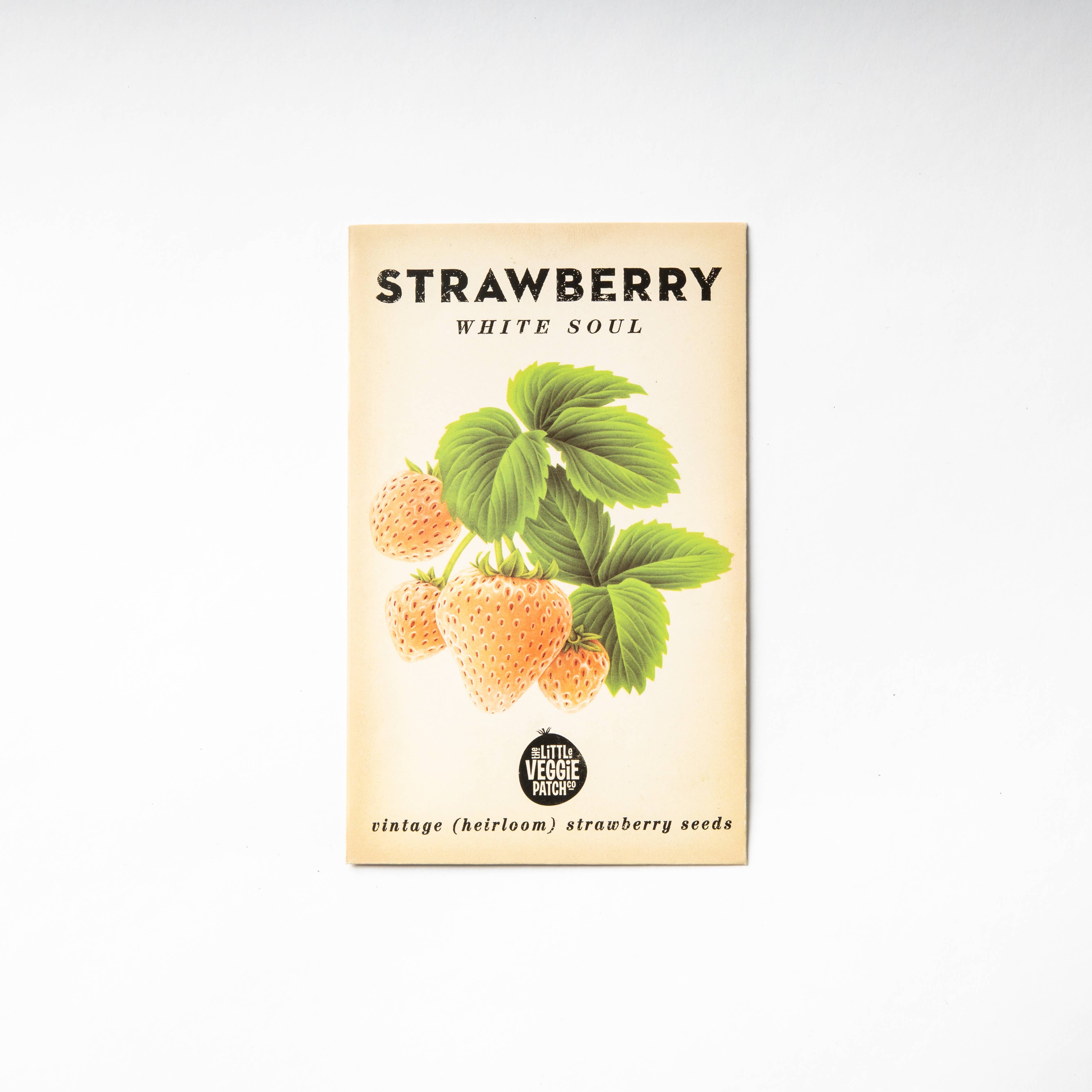 Little Veggie Patch Co - Strawberry 'White Soul' Heirloom Seeds