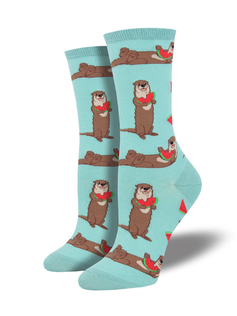 Bobangles - Socksmith Ladies Socks - Ottermelon Sky Blue