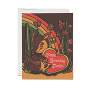Armadillo Birthday greeting card: Single