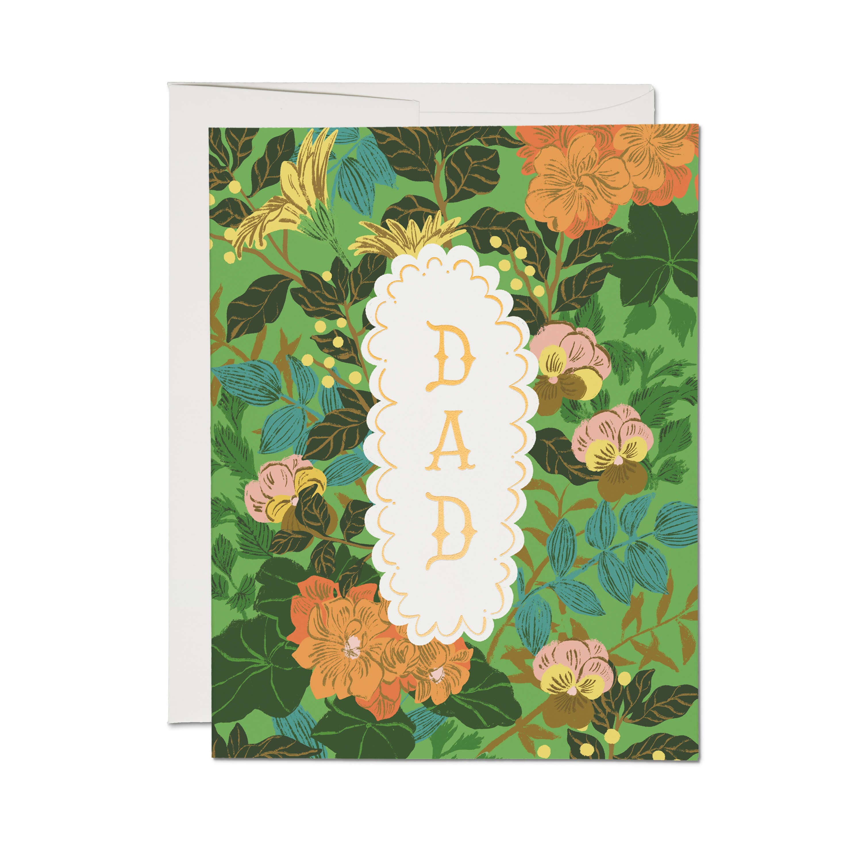 Verdant Tribute greeting card: Single