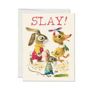 Richard Scarry Slay Buddies greeting card: Single
