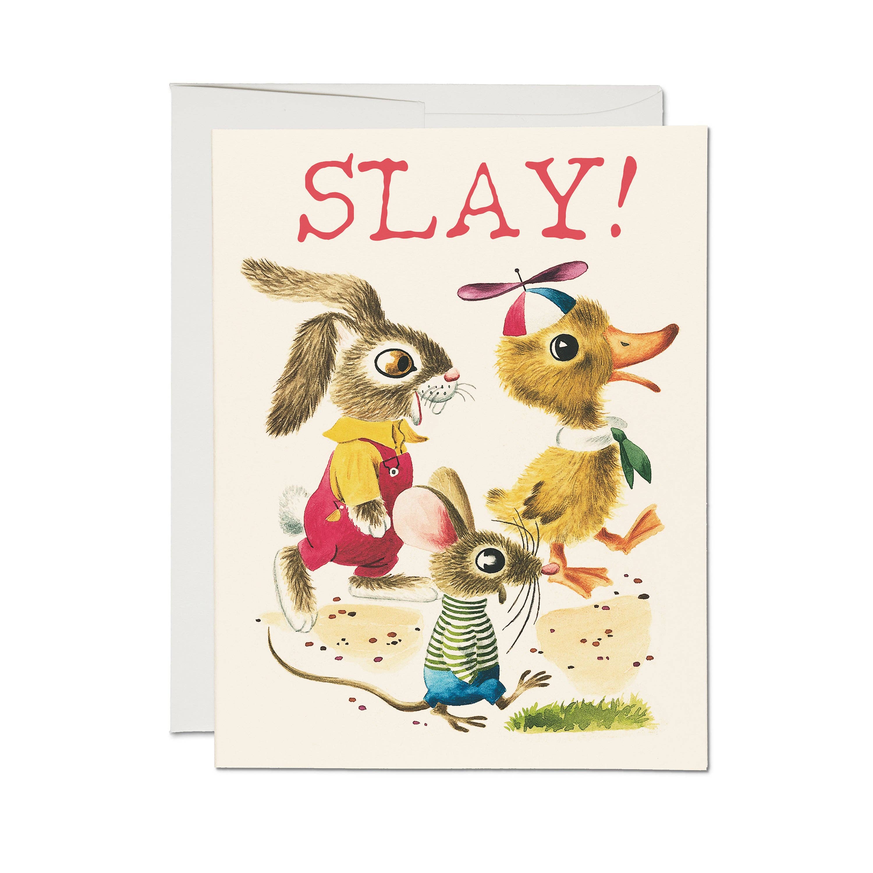 Richard Scarry Slay Buddies greeting card: Single