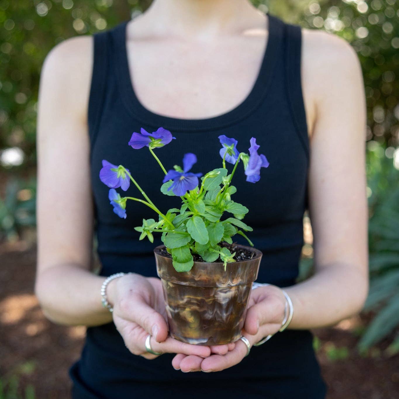 Recycled Plastic Pot Plant — Eco Gift, Australian Made: Fruit Salad (Limited Edition) / With Drainage Hole / Single