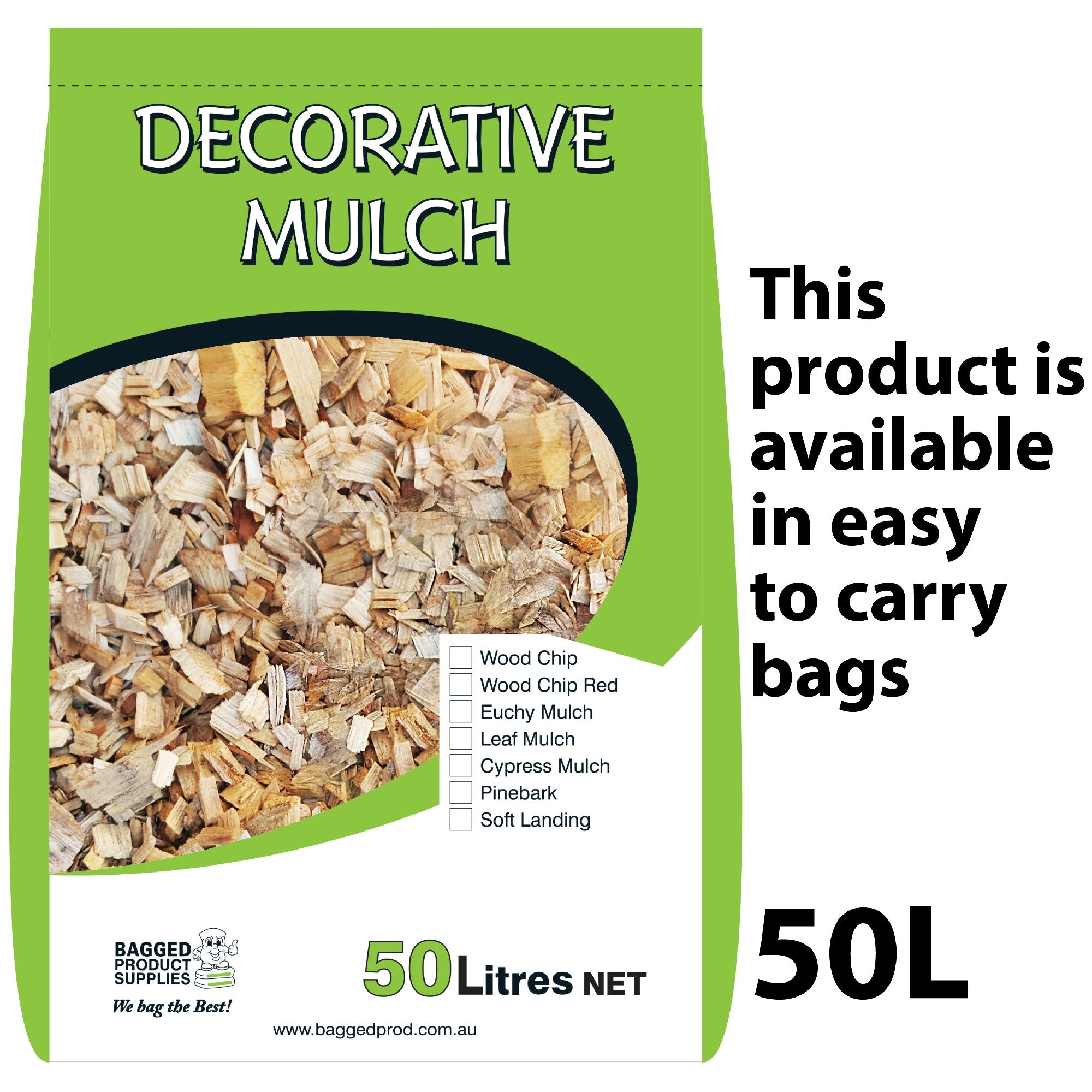 Mulch Hardwood 20mm-30cm 50l bag front