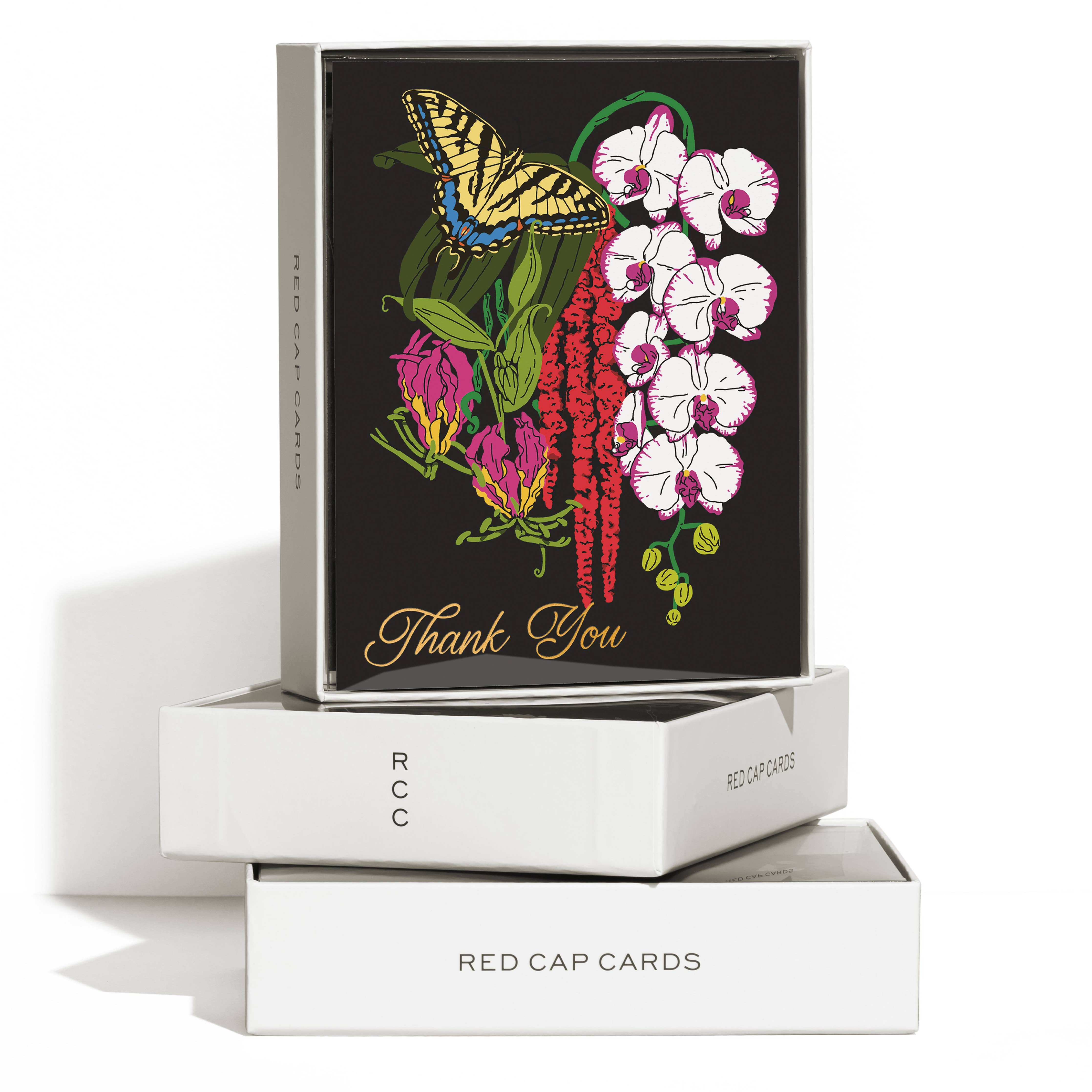 Swallowtail Thank You greeting card: Single