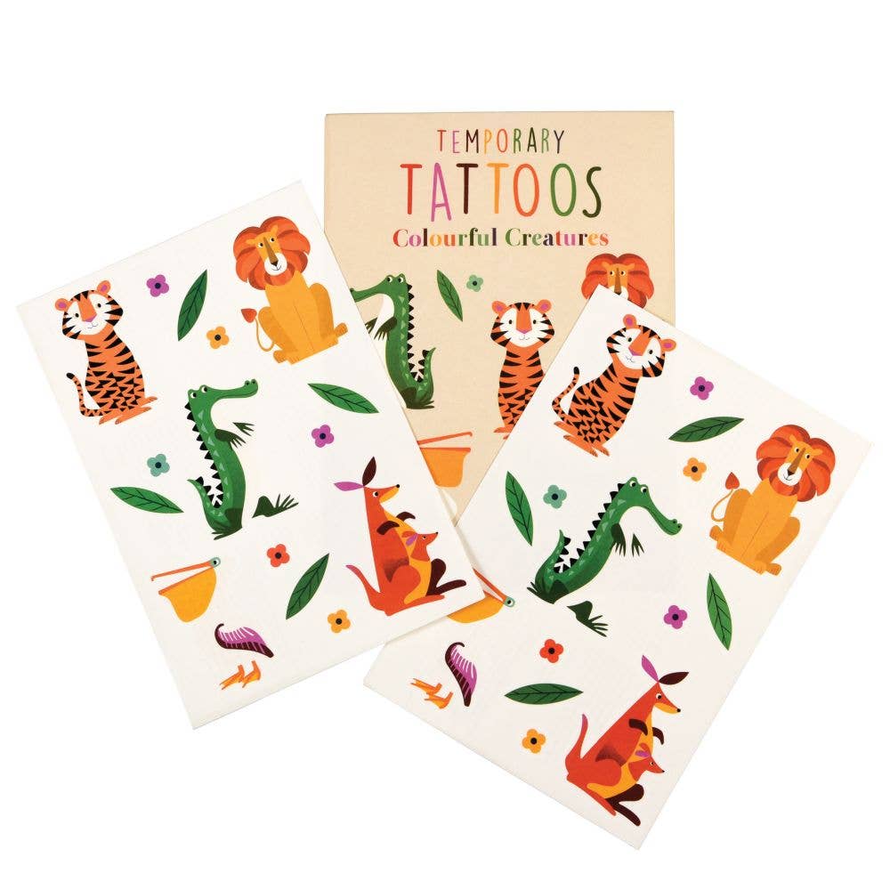 Bobangles - Rex London Temporary Tattoos - Colourful Creatures