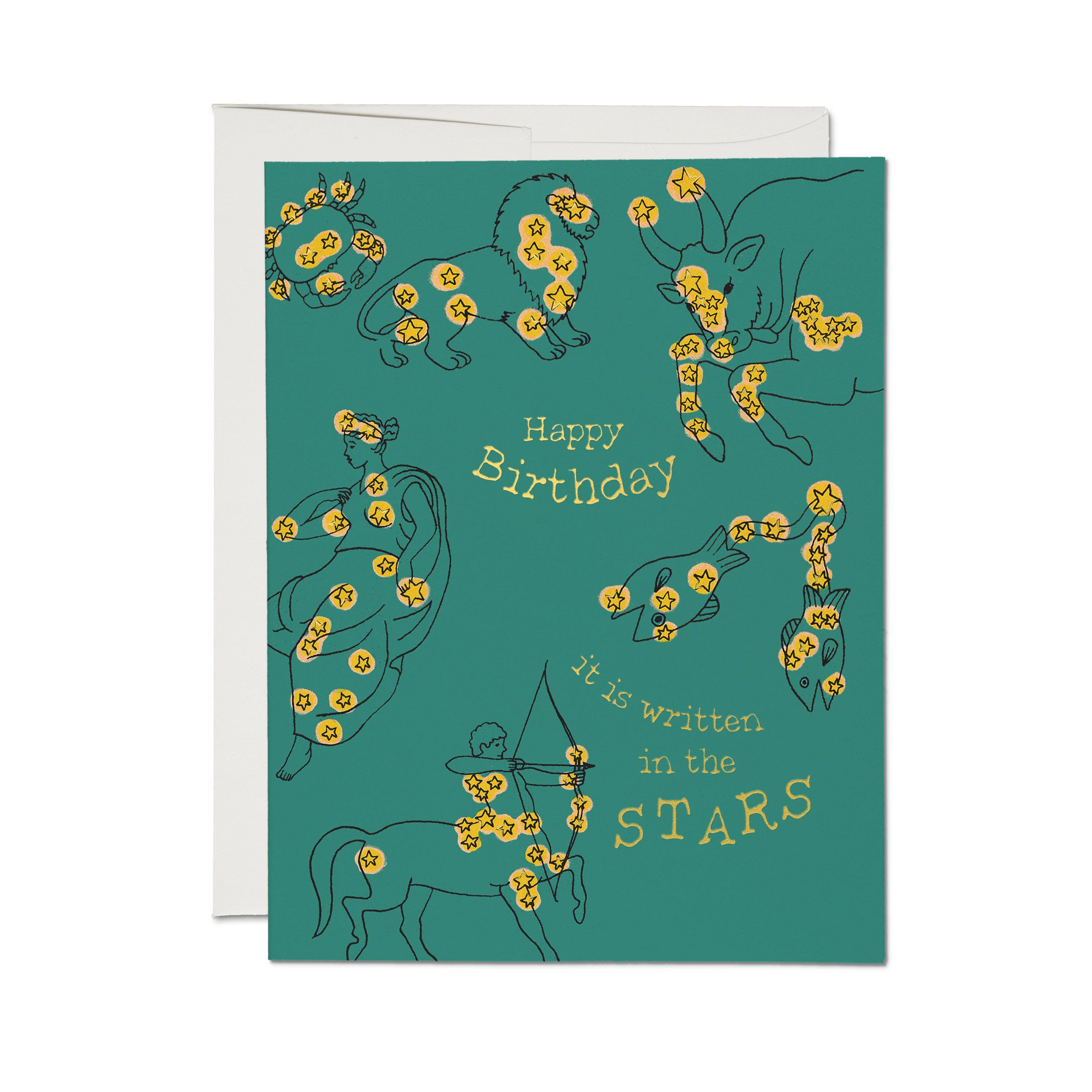 Richard Scarry Celestial Zodiac greeting card: Single
