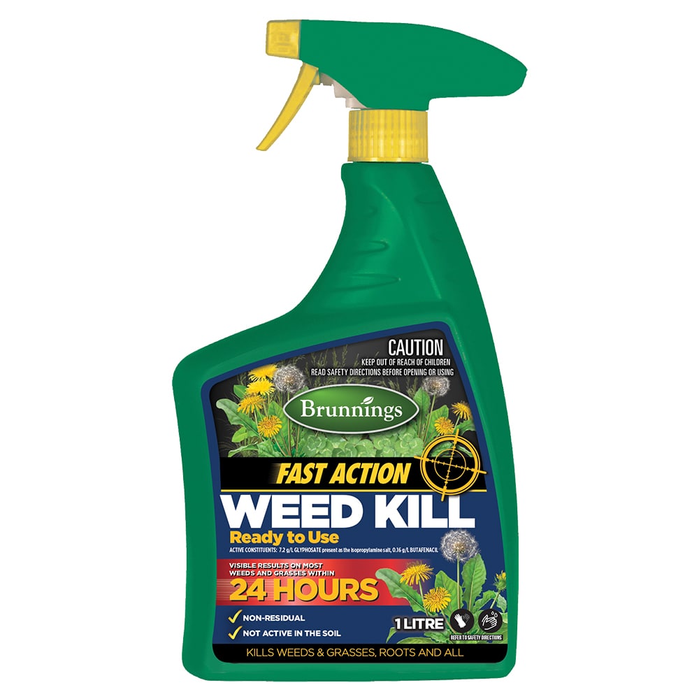 Fast Action Organic Weed Killer 1L RTU front packaging