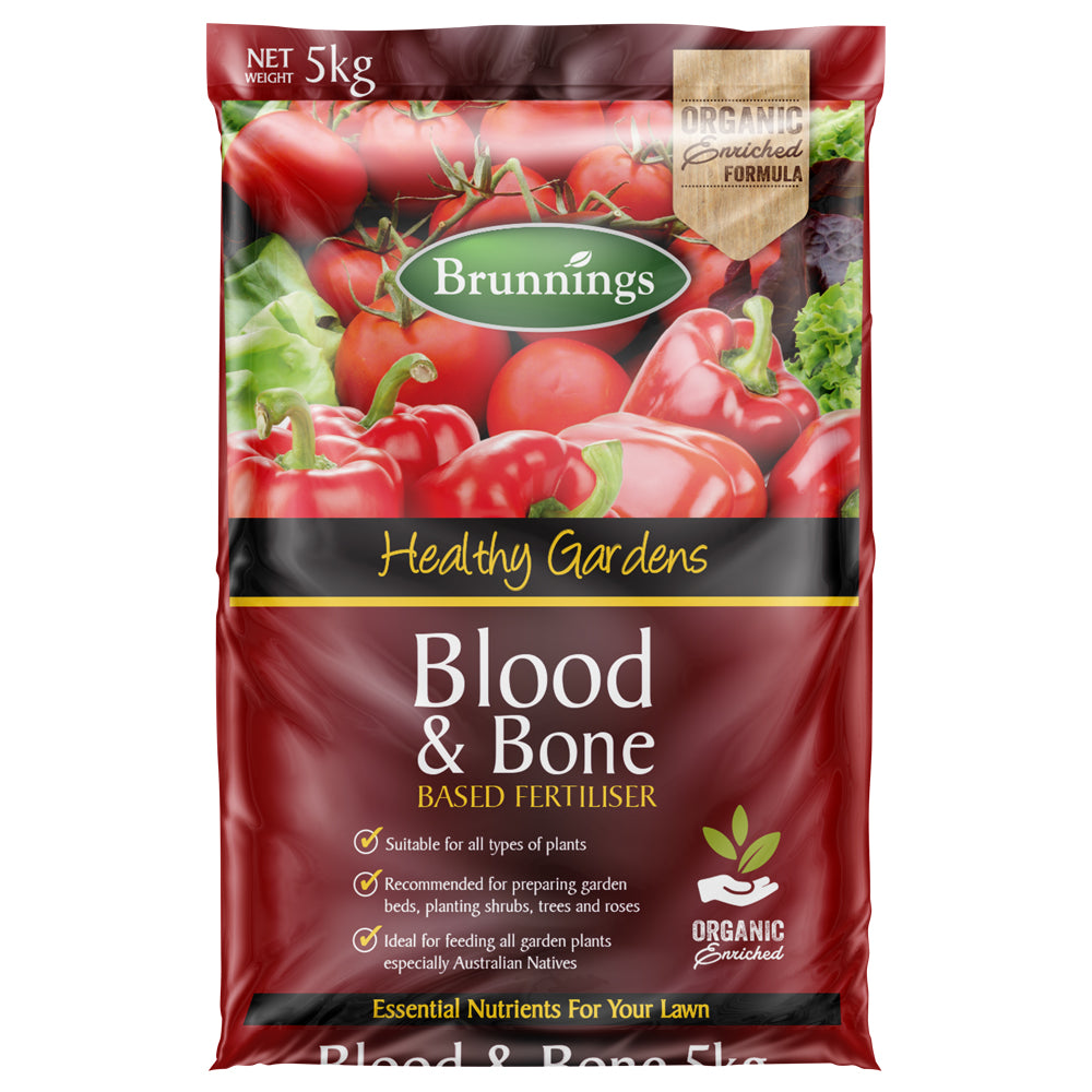 Brunnings Blood & Bone 5kg front packaging