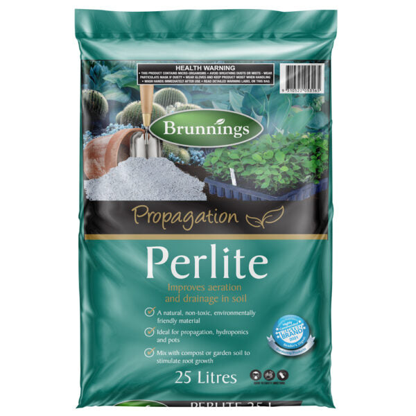 Brunnings Perlite 25L bag front