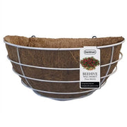 Beehive Basket & Liner Wall White 35cm front view