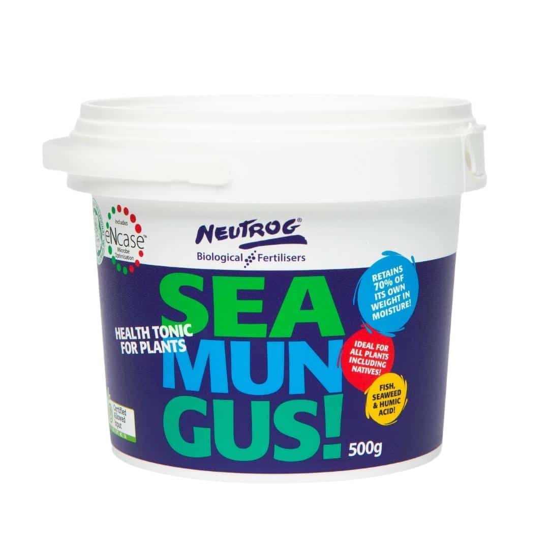 Neutrog Seamungus Fertiliser 500g front packaging