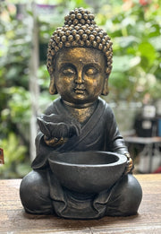 Buddha Fountain W/Light Up Bowl 51cm available at Newtown Garden Market