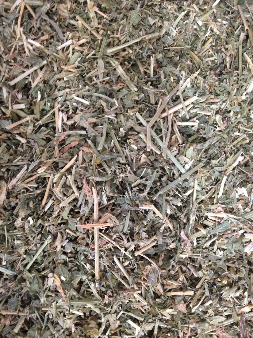 Martins Lucerne Mulch back label