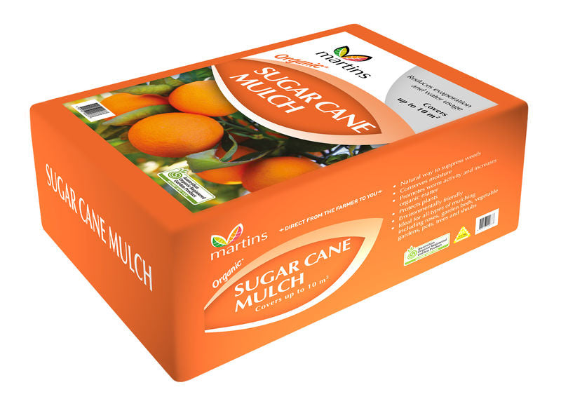 Martins Sugar Cane Mulch 10m² front packaging
