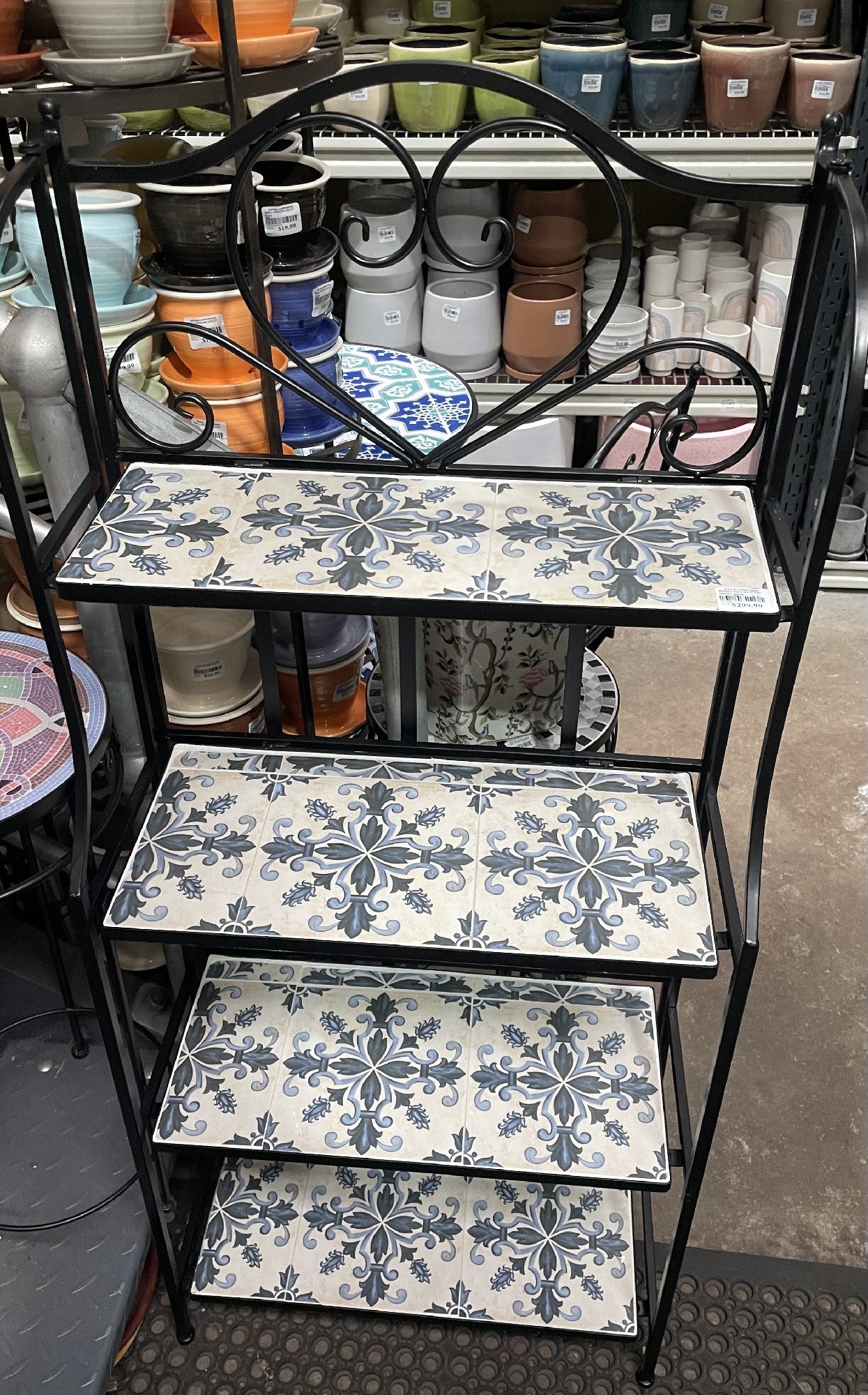 Mosaic Becker Stand 56x25x135cm front view