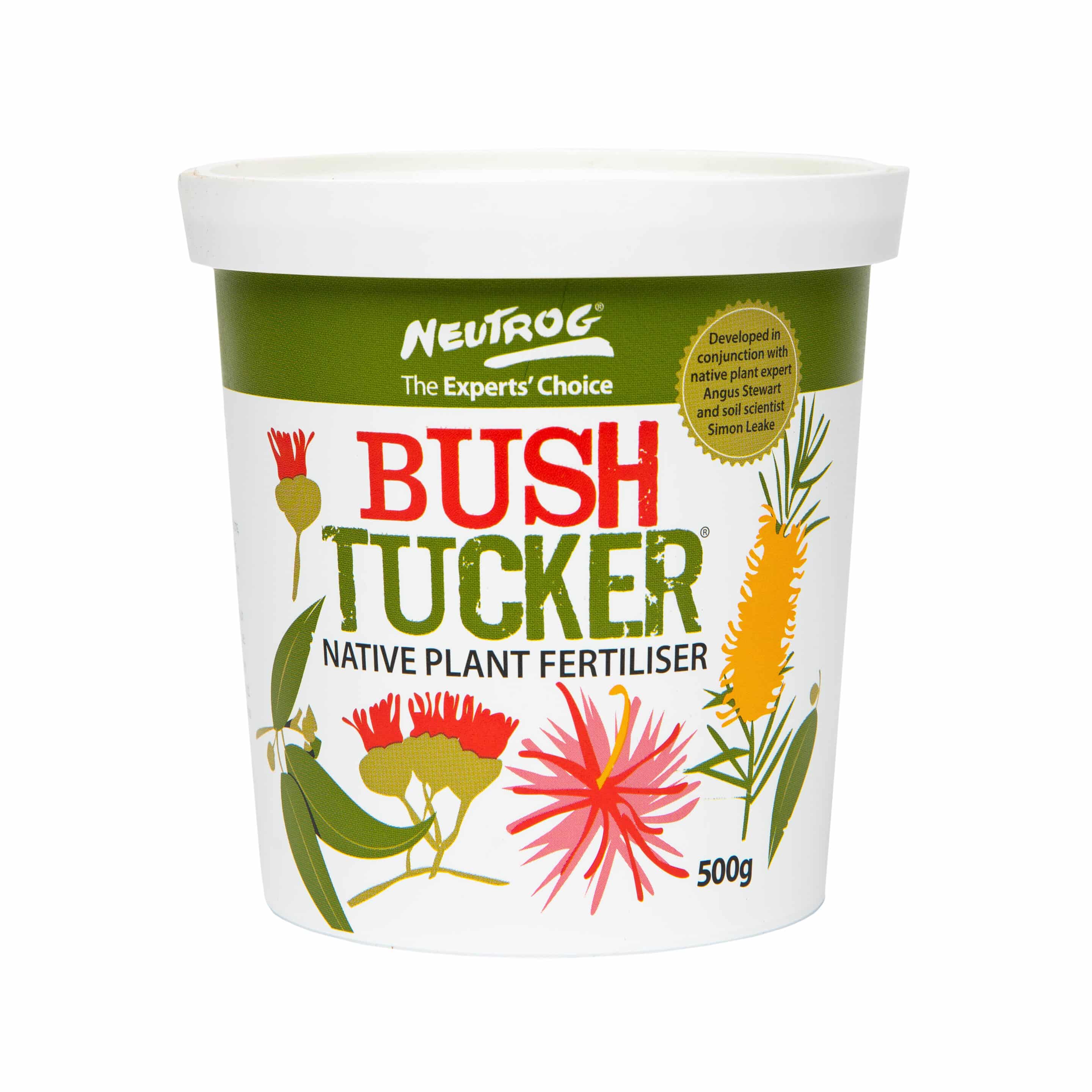 Neutrog Bush Tucker Fertiliser back label