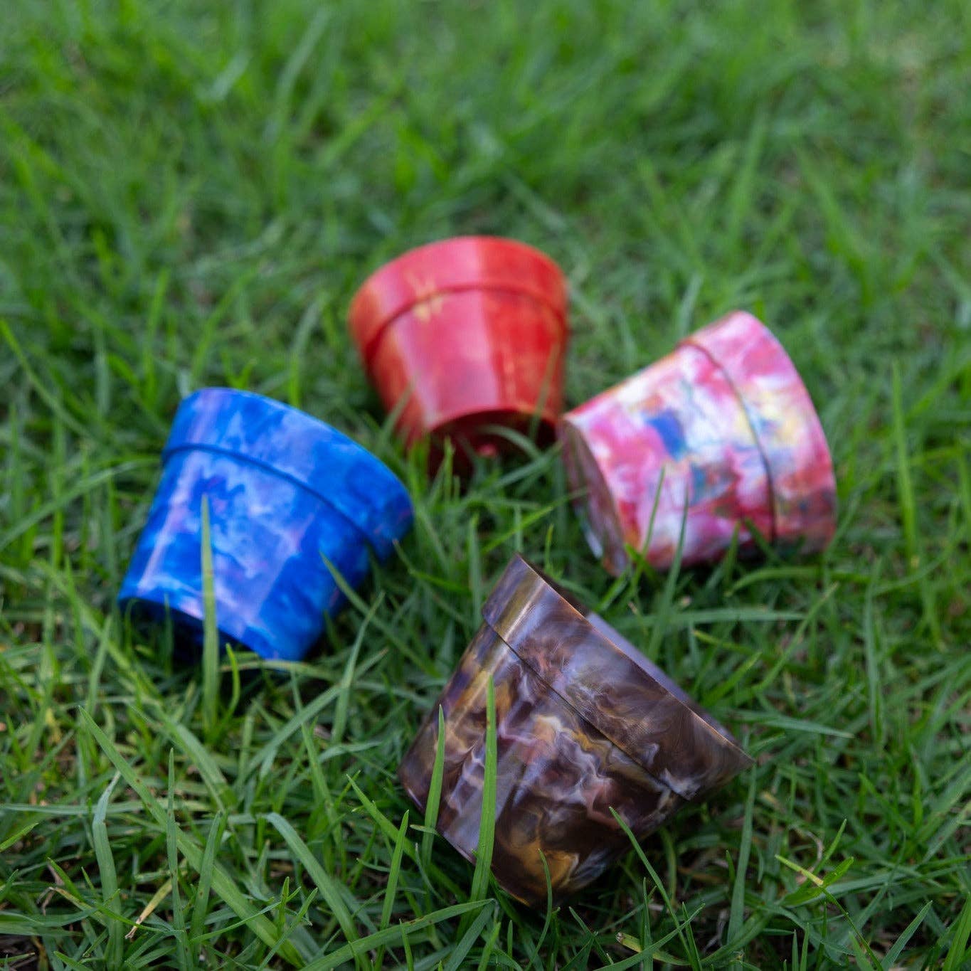 Recycled Plastic Pot Plant — Eco Gift, Australian Made: Chocolate / With Drainage Hole / Single