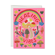 Healing Vibes greeting card: Single