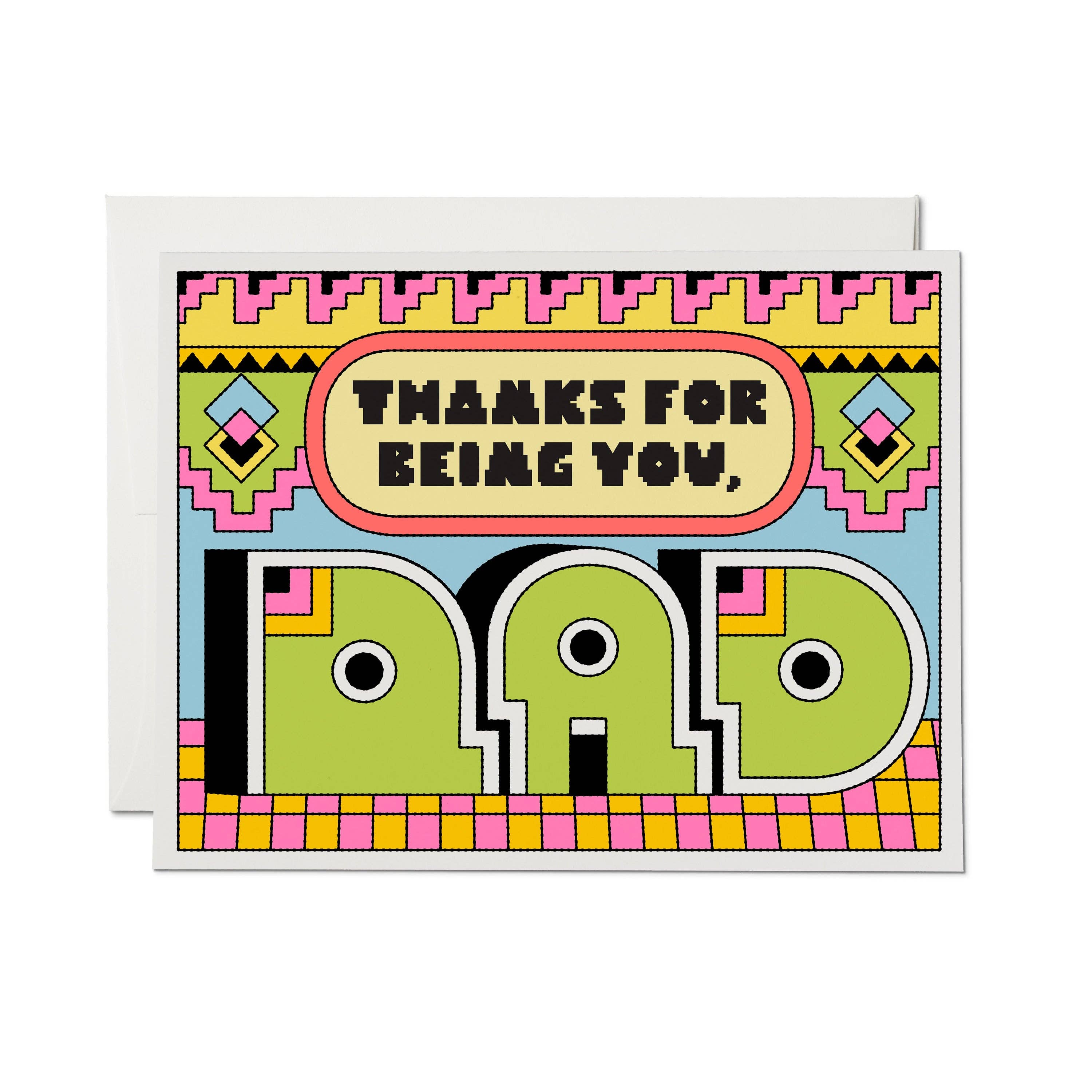 Deco Dad greeting card: Single