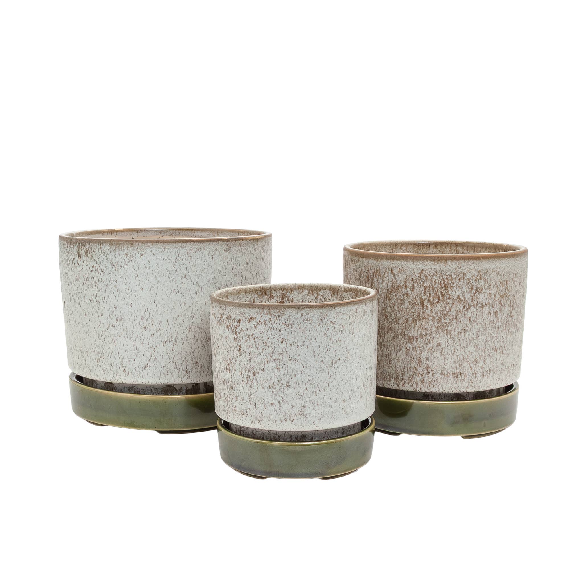 Potted - Pollock Planter Limestone Large