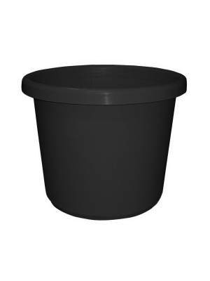 Black Plastic Pot 100mm detail view