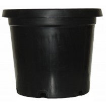Black Plastic Pot 100mm detail view