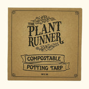 Plant Runner Compostable Potting Tarp front label
