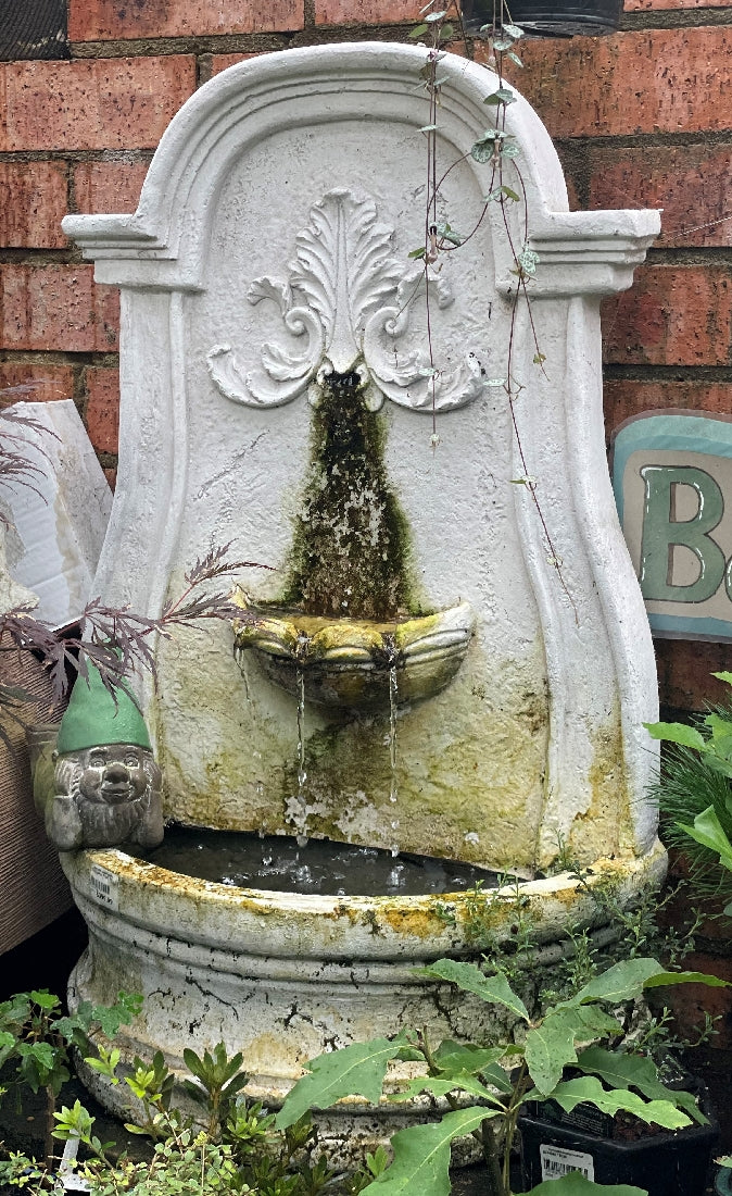 Shell Wall Fountain available at Newtown Garden Market
