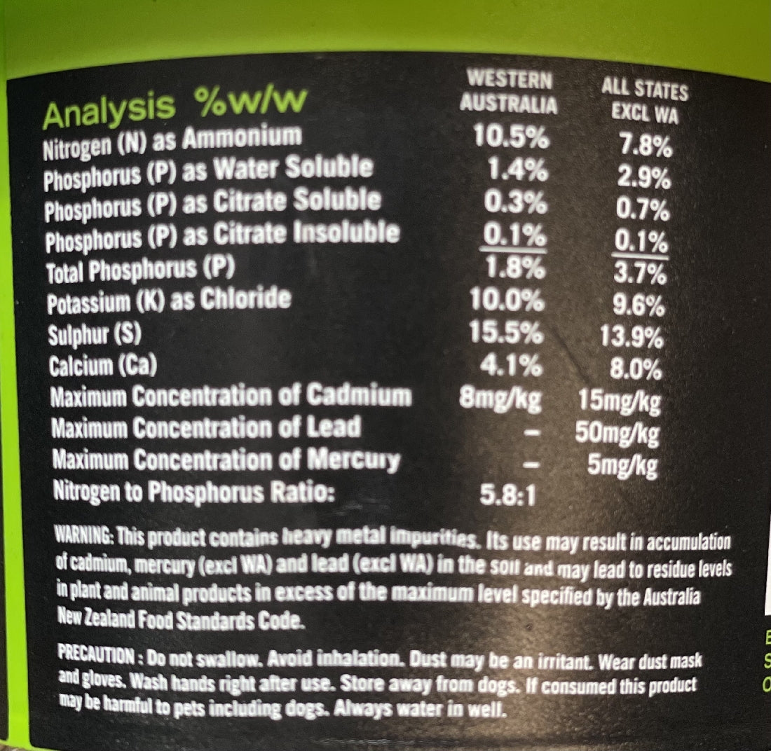 Brunnings All Purpose NPK Fertiliser in use or application context