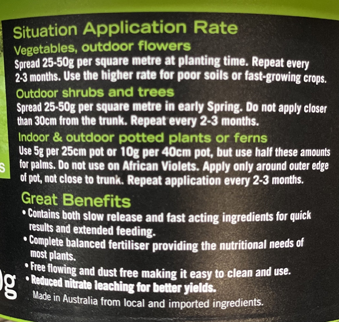 Brunnings All Purpose NPK Fertiliser product detail