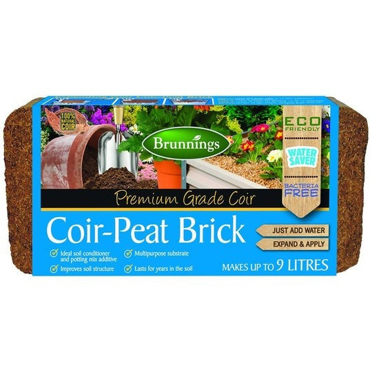 Coir Peat Bricks 9L bag front