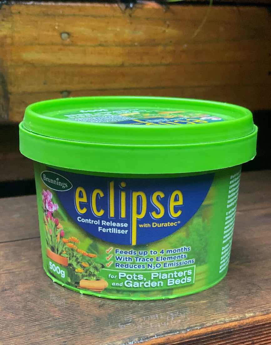 Brunnings Eclipse Crf Pots & Gardens 500g front packaging