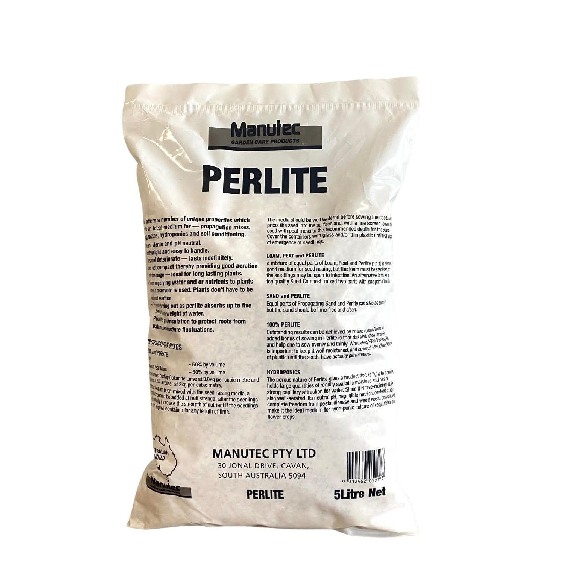 Manutec Perlite close-up showing texture and colour