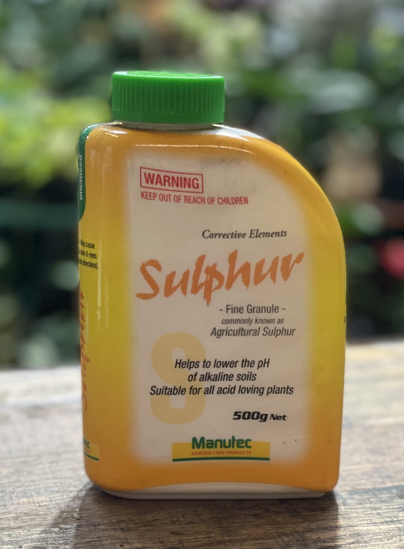 Manutec Sulphur 500g front packaging