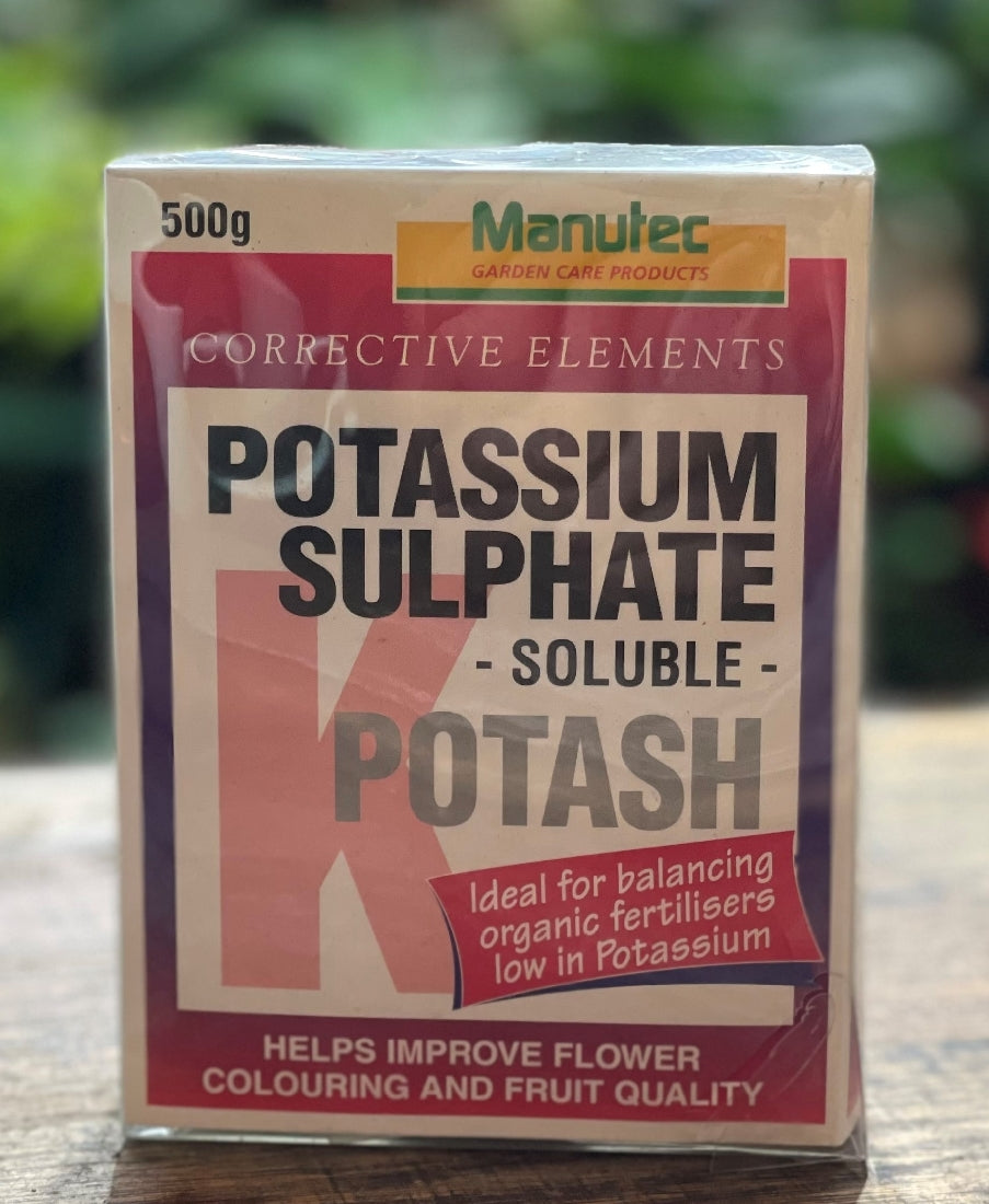 Manutec Potassium Sulphate 500g front packaging