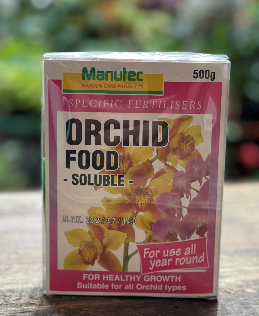 Manutec Orchid Food 500g front packaging