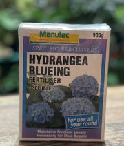 Manutec Hydrangea Food Blue 500g front packaging