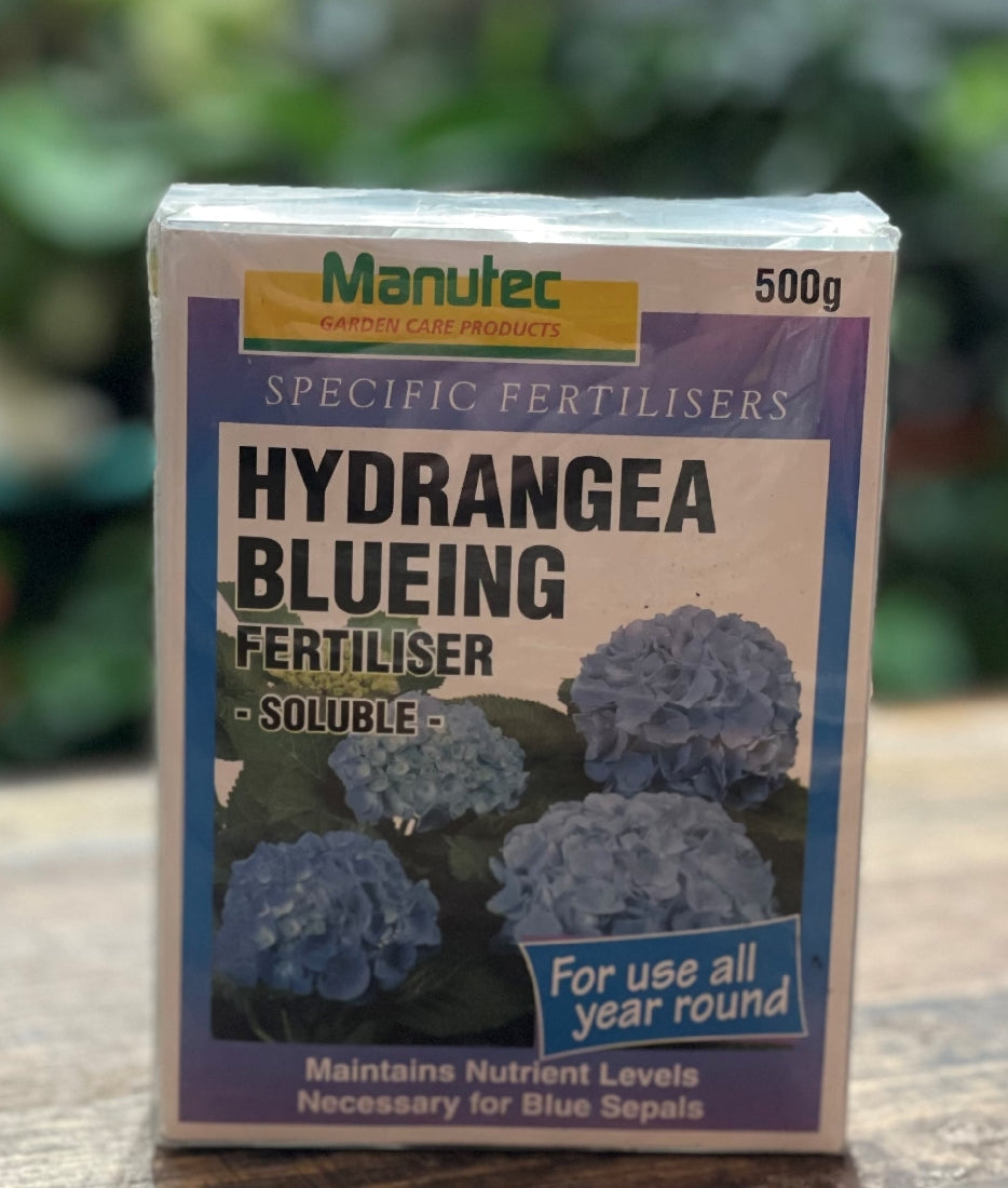 Manutec Hydrangea Food Blue 500g front packaging