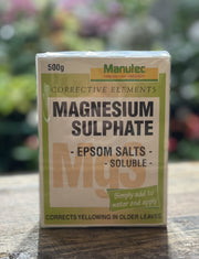 Manutec Magnesium Sulphate 500g front packaging