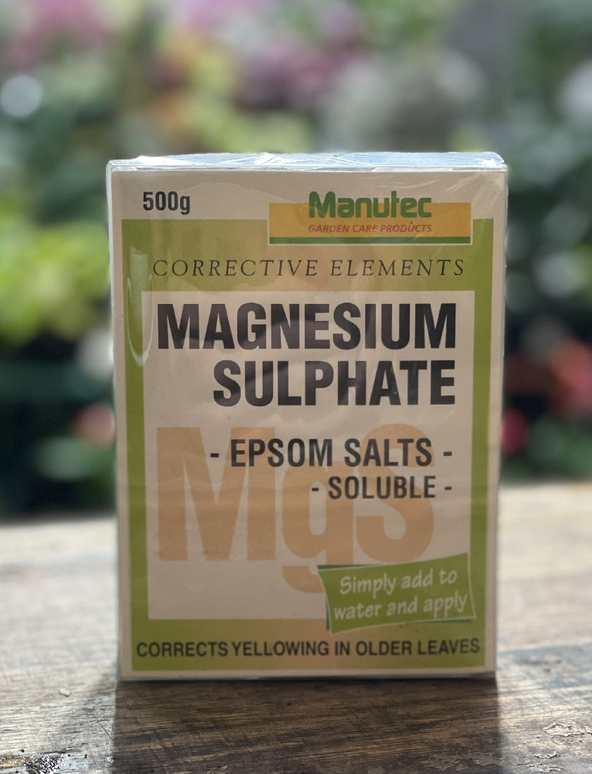 Manutec Magnesium Sulphate 500g front packaging