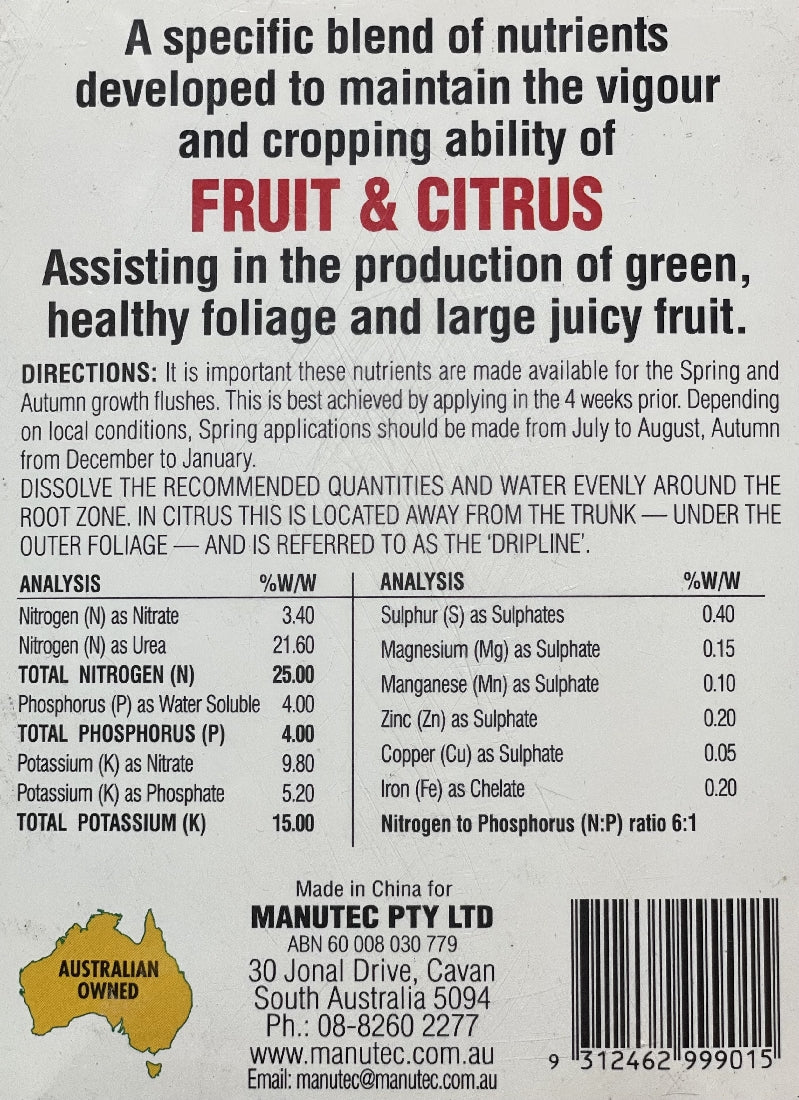 MANUTEC FRUIT & CITRUS 500G