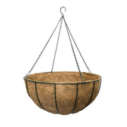 Classic Hanging Basket Green 60cm hanging planter front view