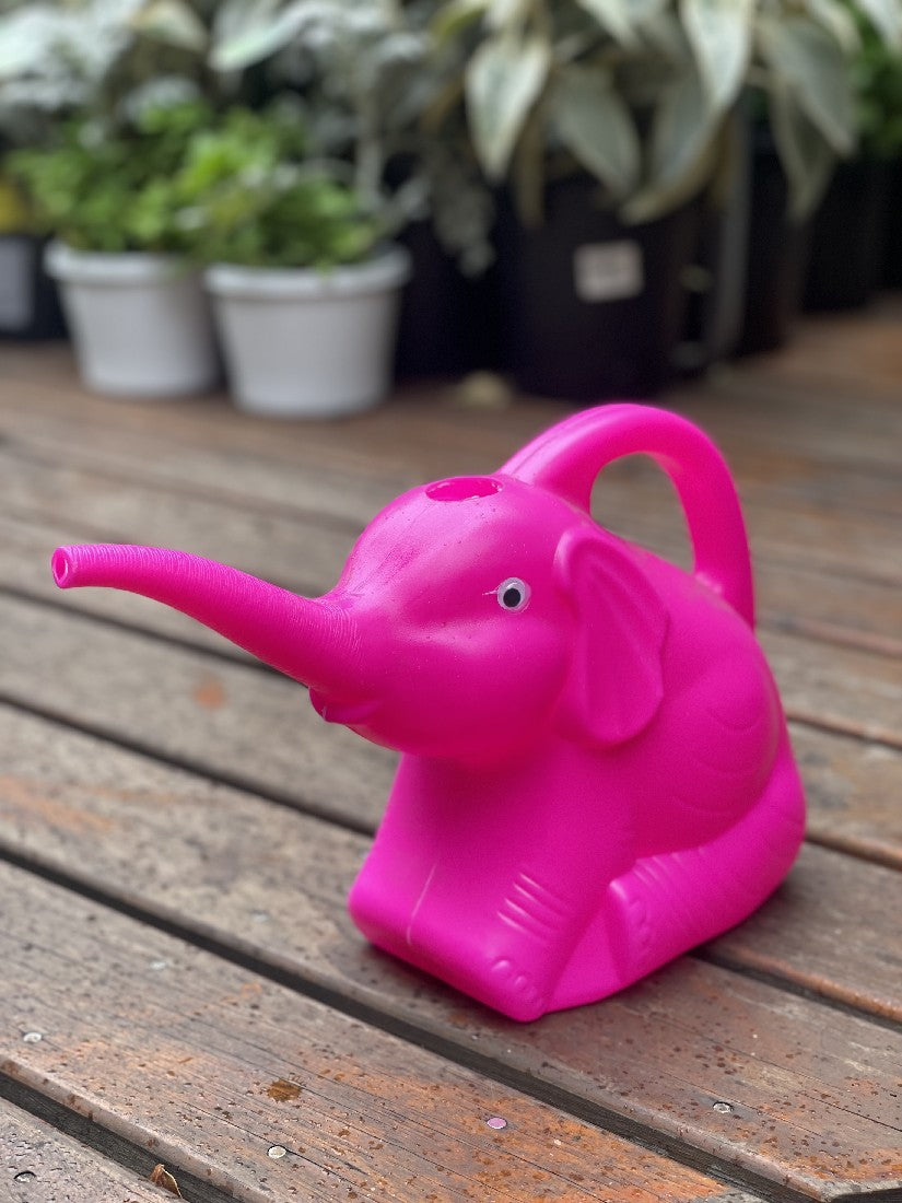 KIDS PINK ELEPHANT WATERING CAN