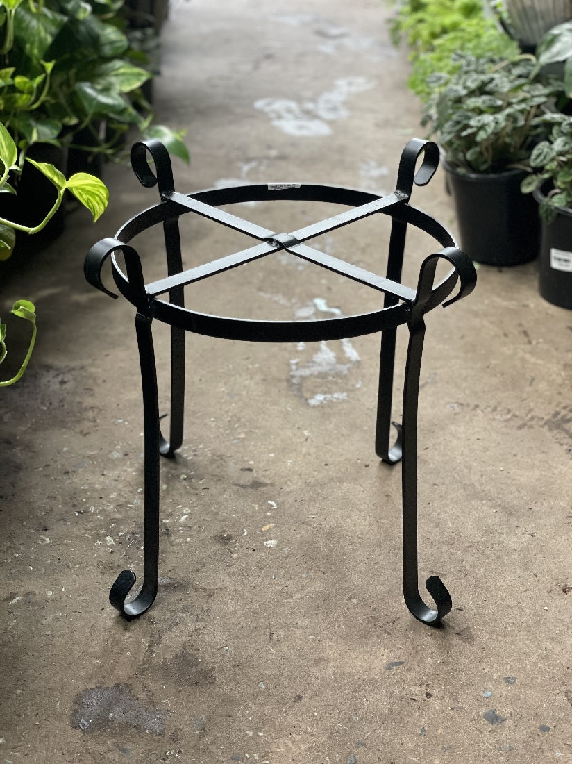 Black Strap Metal Pot Stand 2In1 available at Newtown Garden Market