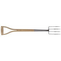 STAINLESS STEEL BORDER FORK WOODEN HANDLE