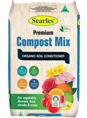 Searles Organic Compost 30l front packaging