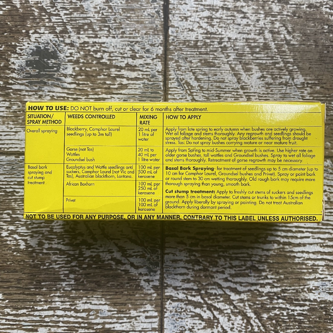 Searles Tree & Blackberry Killer back label