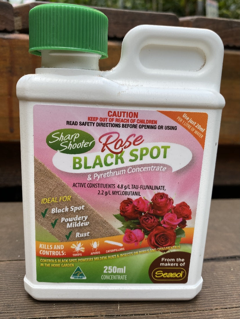 Sharp Shooter Rose Black Spot/ins 250ml front packaging