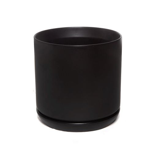 Cylinder Pot with Saucer 18cm detail view